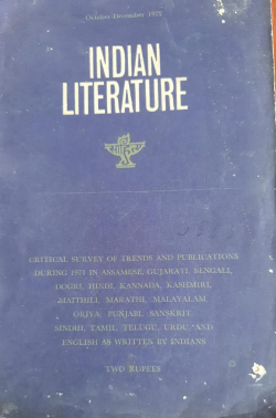 Indian Literature October December 1972