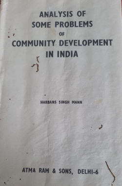 Analysis of some problems of community development in india