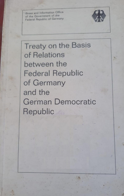 Treaty on the basis of relations between the federal republic of Germany and the German Democratic Republic
