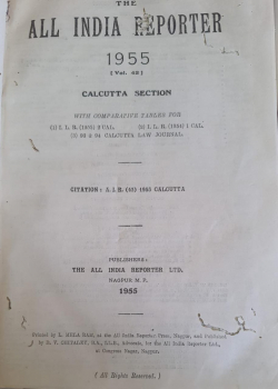 All India Reporter 1955 ; Vol 42; Calcutta; Himachal Pradesh & Hyderabad Sections