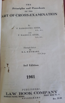 Principles and precedents of the art of crossexamination