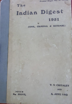 The Indian Digest 1951 ( Civil; Criminal & Revenue)