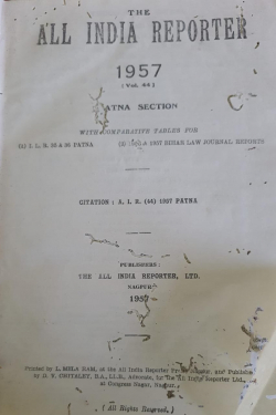 All India Reporter 1957; Vol 44; Patna; Pepsu; punjab section