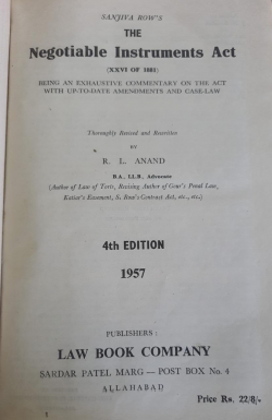 The Negotiable Instruments Act ( XXVI of 1881)