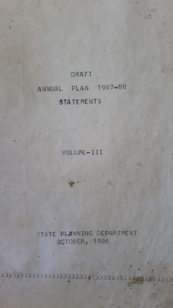 Draft Annual Plan 198788