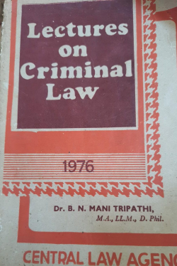 Lectures on Criminal Law