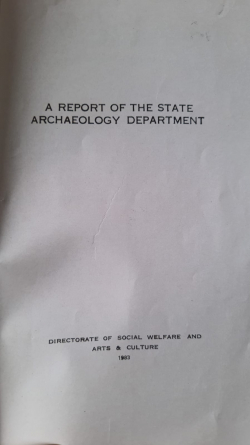 A Report of The State Archaeology Department 1983