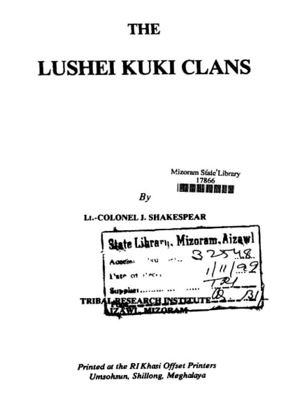 The Lushei Kuki Clans
