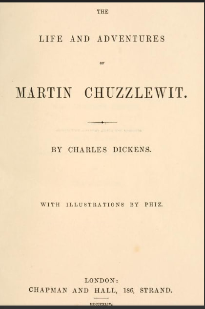 Life and Adventures of Martin Chuzzlewit