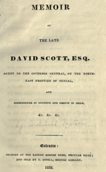 A Memoir of the Late David Scott